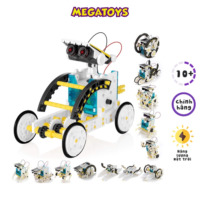 Đồ Chơi Giáo Dục Stem Lắp Ráp 14 Robot Chạy Bằng Năng Lượng Mặt Trời - Ghép Được 14 Loại Robot 214