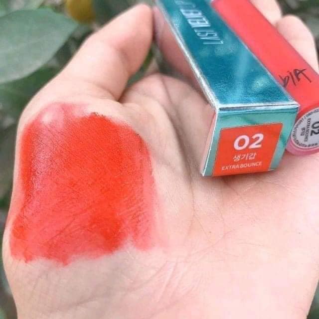 Son Bbia 02 màu đỏ cam (Son Kem Lì Bbia Last Velvet Lip Tint)