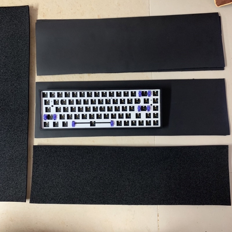 Cao su lưu hoá 3mm - Foam tiêu âm bàn phím cơ