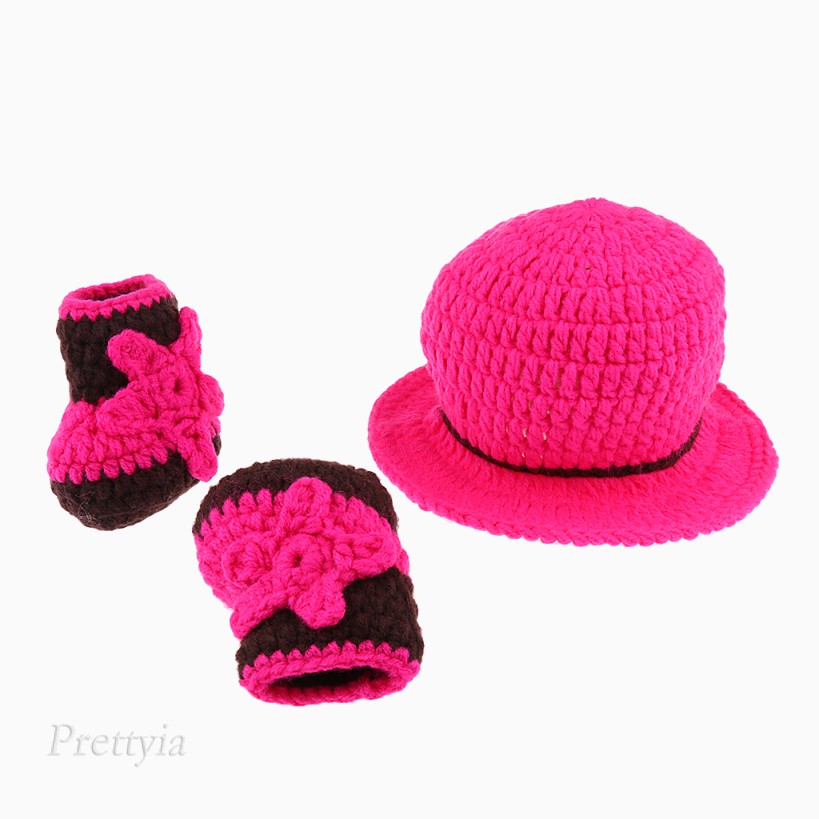 Phụ kiện chụp hình dệt kim thiết kế đáng yêu cho bé