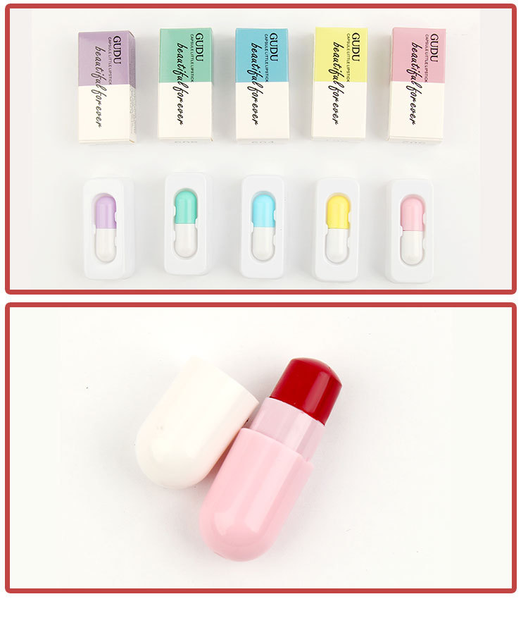 Son Môi Mini Dưỡng Ẩm Chống Thấm Nước Không Dễ Phai Màu Hình Viên Thuốc Mini | BigBuy360 - bigbuy360.vn