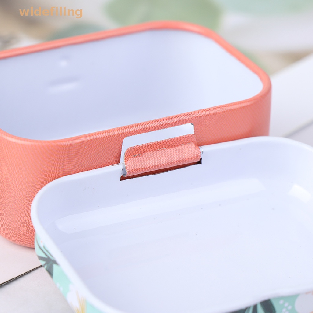 Hộp Thiếc Mini Họa Tiết Hoa Đựng Trang Sức / Tiền Xu
