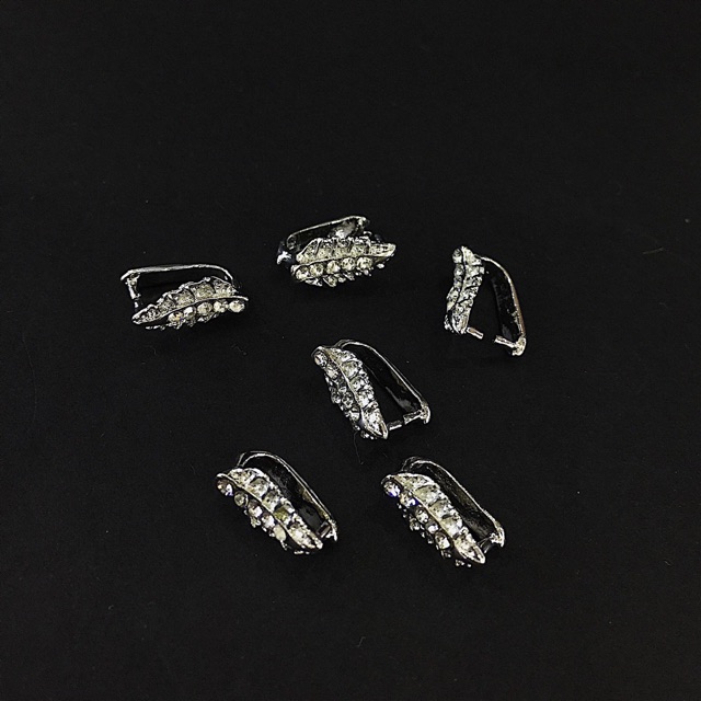 Set 5 cái kẹp mặt dây chuyền gắn đá