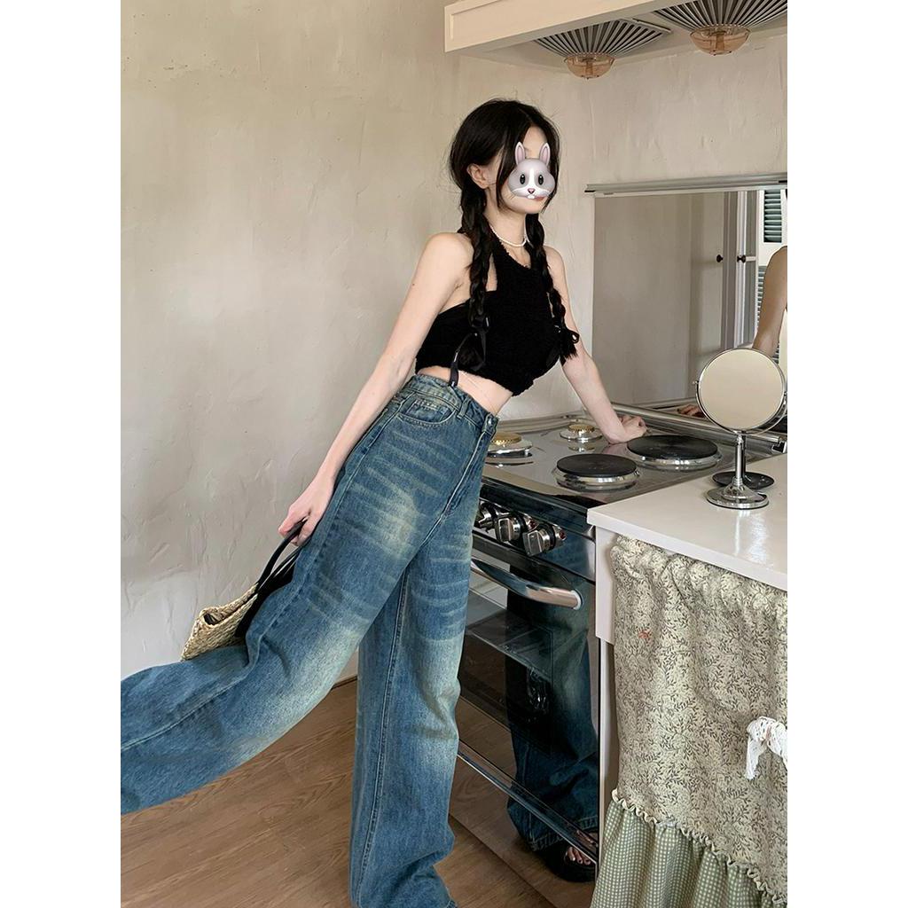 Quần Jean Ống Rộng Phong Cách Hoài Cổ Kiểu Mới 62730