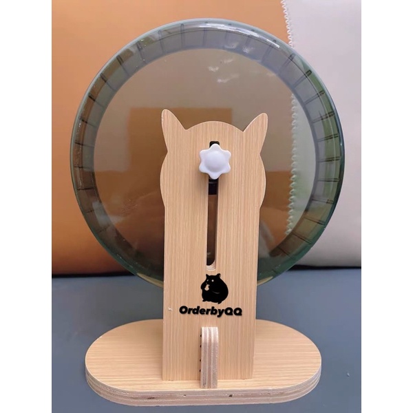 Wheel Chạy Dành Cho Hamster 23cm Chống Ồn Kèm Đế Gỗ