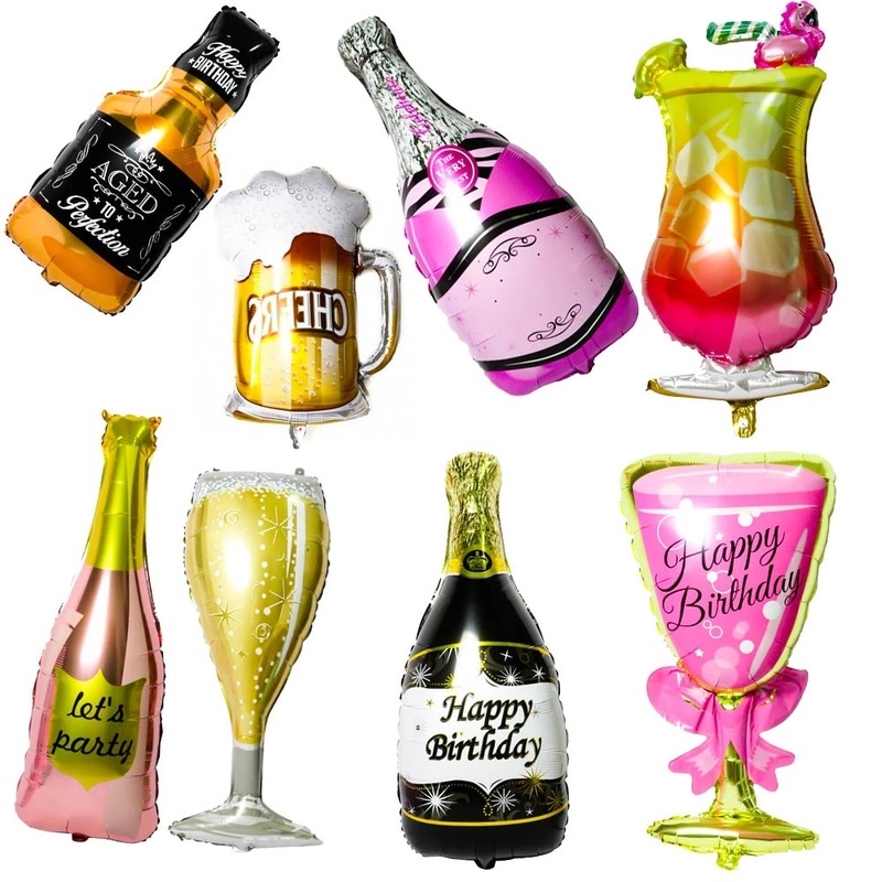 Bong Bóng Lá Nhôm Hình Cốc Bia Lớn Độc Đáo Trang Trí Tiệc Cưới / Sinh Nhật / Lễ Tình Nhân
