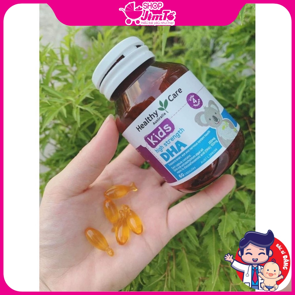 Viên Uống Kids DHA Healthy Care Bổ Sung DHA Cho Bé Lọ 60 Viên