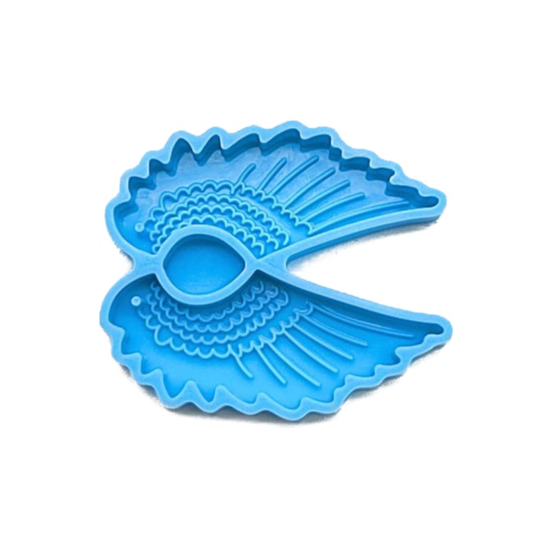 Sa Khuôn Silicone Làm Mặt Trang Sức Hình Đôi Cánh Thiên Thần DIY