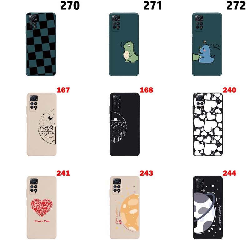 Ốp Điện Thoại Mềm Bảo Vệ Camera Cho Xiaomi Redmi Note 11 Pro Note 11s Xiaomi 11T B001