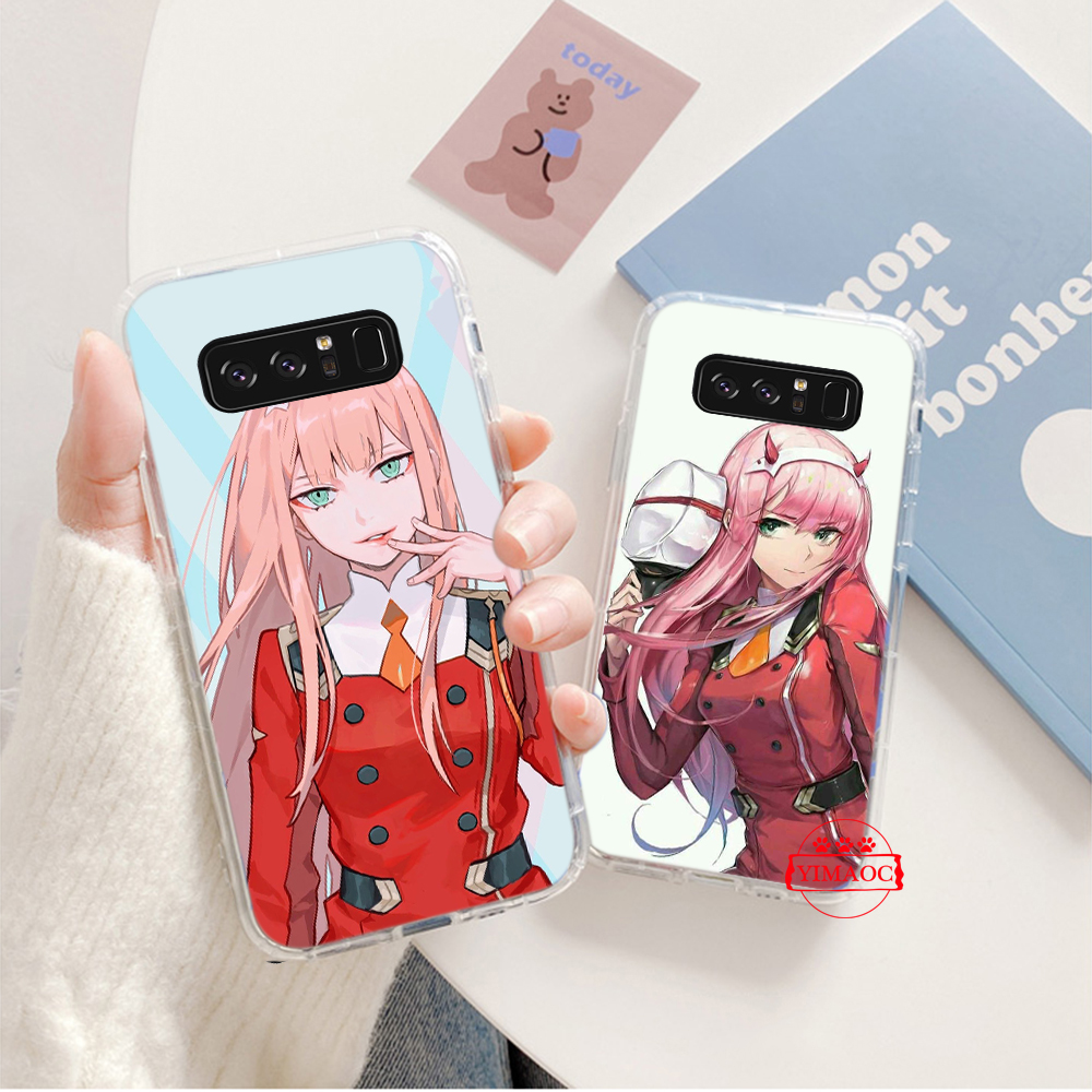 Samsung S7 Edge S8 S9 S10 Plus S10E S20 TPU transparent Soft case 20GBY franxx wiki zero two anime