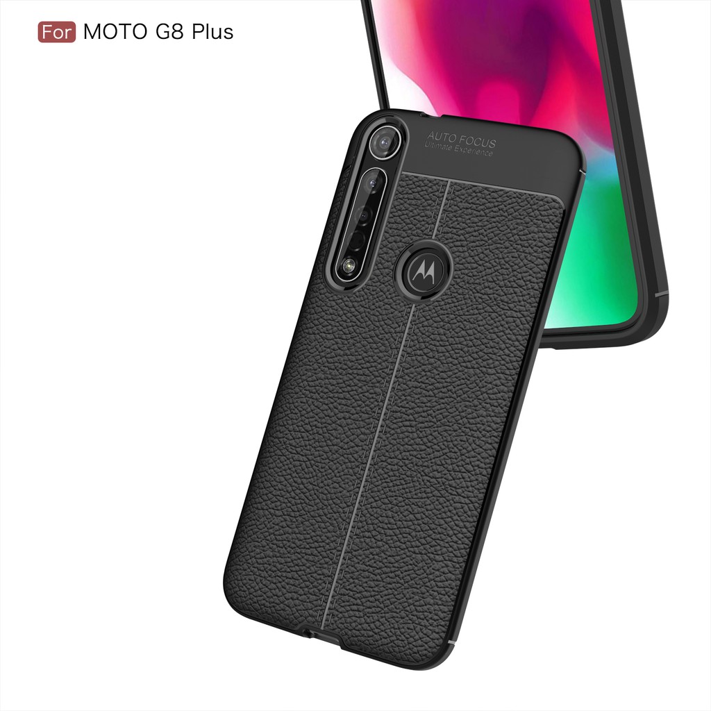 Ốp Lưng Da Tpu Chống Sốc Màu Trơn Cho Motorola Moto G8 Plus / G8 Play / One Macro