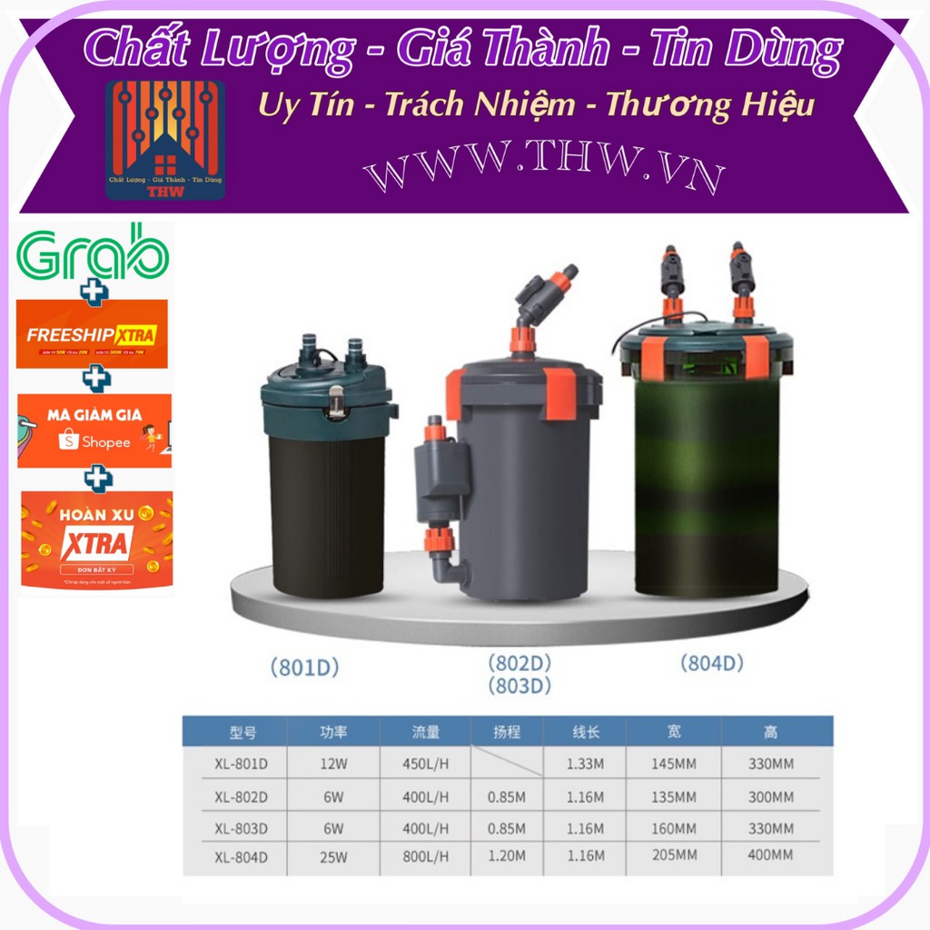 |HN| Thùng Lọc Cho Bể Cá(801D và 804D) Chính Hãng Xilong Hàng bán TOP Nội Địa