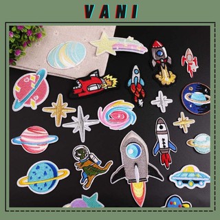 Sticker Logo Ủi Quần Áo Hình Hành Tinh Thiên Thạch - VANI STORE (bảng 1) [VPP00077]