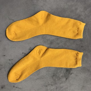 Tất thời trang hàn quốc cao cổ vàng