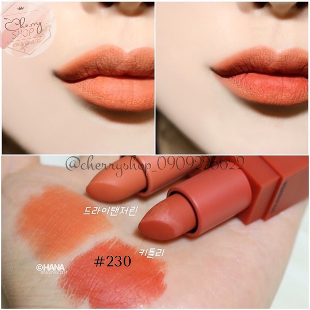 Son lì 3CE LIP COLOR 229,230,231 | WebRaoVat - webraovat.net.vn