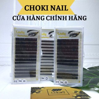 Mi Khay Lady Độ Cong C,CC,D Volume Classic Tạo Fan Nối Mi Đủ Các Độ Dày Dài, Lẻ 1 khay