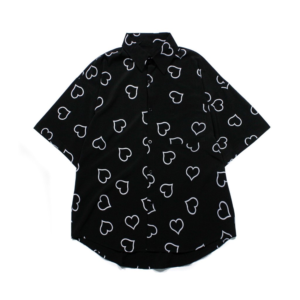 Áo sơ mi tay ngắn nữ unisex from rộng , sơ mi nam nữ vải voan lụa mịn mát free size 40kg - 70kg