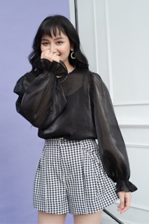 Sheer top - Áo kính organza