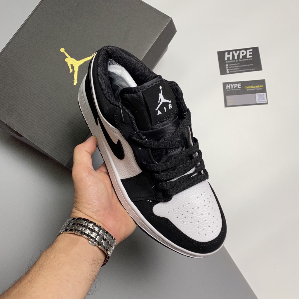 Giày Jordan 1 Low Black White  - Hype Sneaker | Phiên bản 1:1 chuẩn.