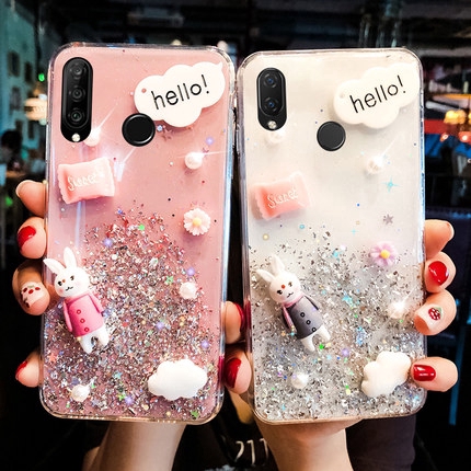 Ốp điện thoại hình thỏ đáng yêu cho Samsung Galaxy Note 10 Plus 10+ Note 10 9 8 S10 S9 S8 Plus S10 5G S10e