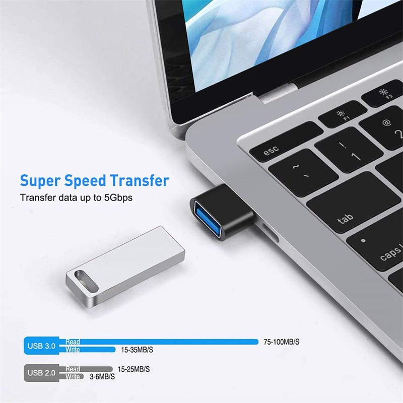 Đầu Chuyển Đổi Dữ Liệu USB 3.0 Sang Type C OTG Cho Samsung Huawei Xiaomi Phone Laptop