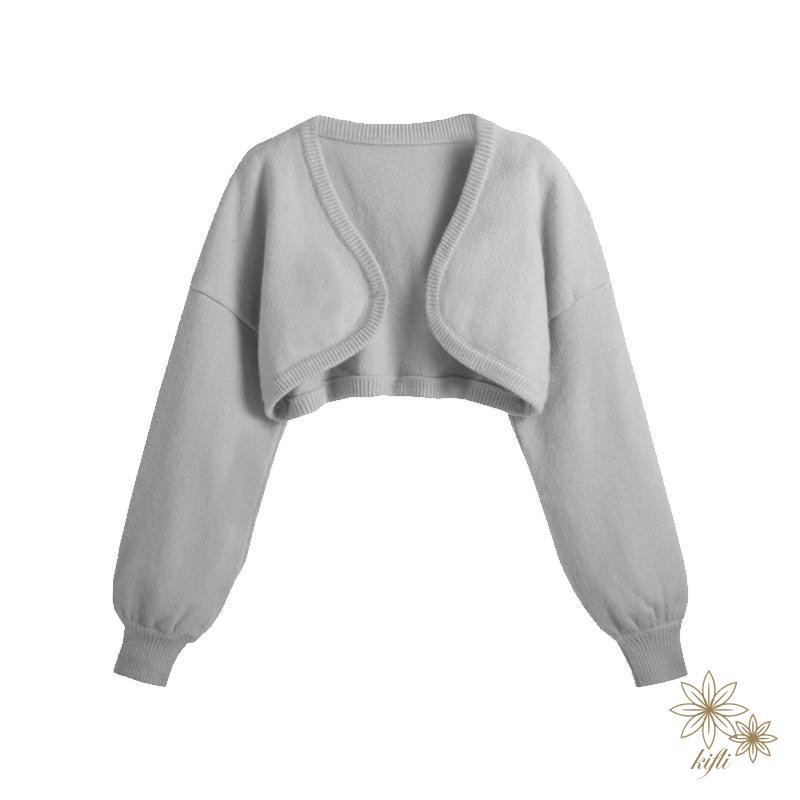 Áo Khoác Cardigan Dệt Kim Mỏng Chống Nắng Thời Trang Mùa Hè  Áo Khoác Vest Dáng Ngắn Thiết Kế Sành Điệu Cho Nữ