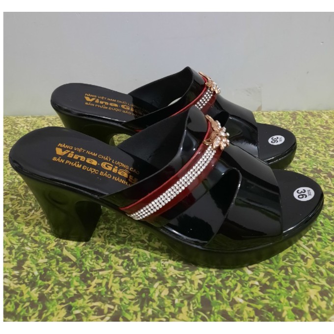 DÉP GUỐC CAO GÓT NỮ SIÊU NHẸ 7CM