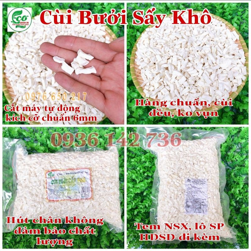 500g Cùi Bưởi Sấy Khô Cao Cấp Eco Green VN Hàng Xuất Khẩu