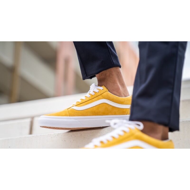Giày Vans chính hãng old skool Pig Suede Mango