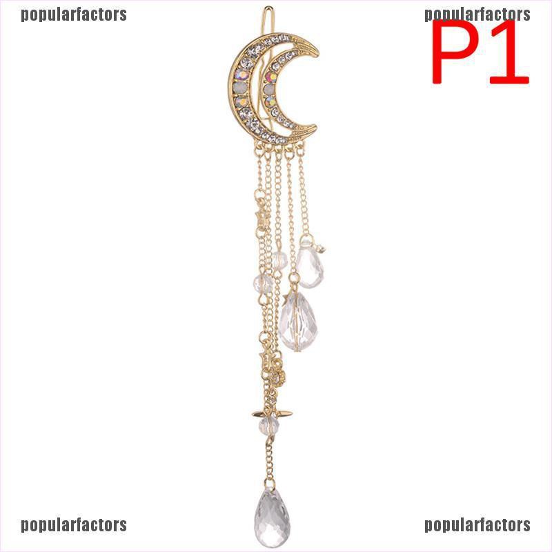 Kẹp Tóc Hình Mặt Trăng Thời Trang Thanh Lịch Cho Nữ