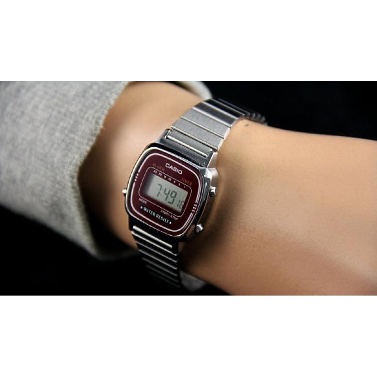 Đồng hồ nữ Casio LA670WA-4DF - Dây Thép Không Rỉ - Chống Nước