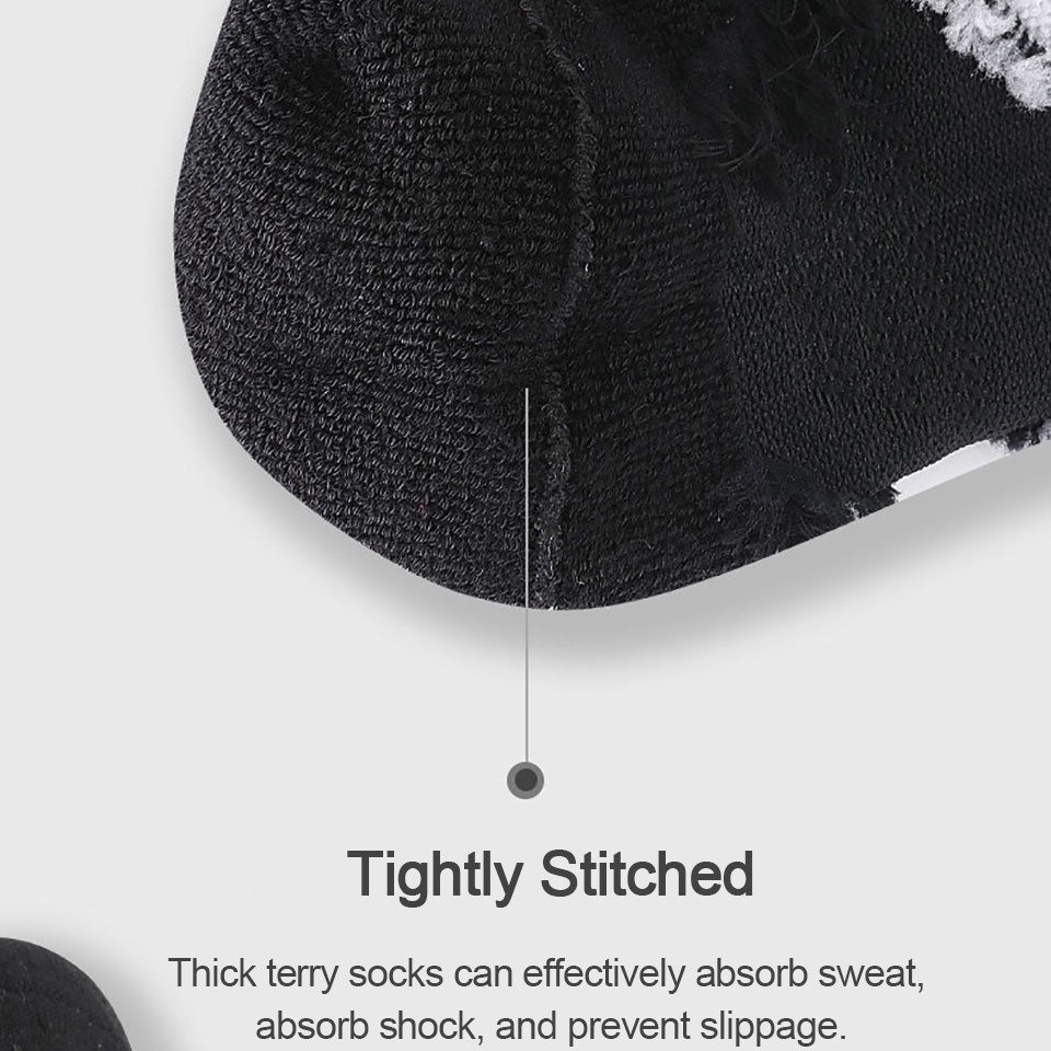 Vớ Cotton Thể Thao Dày Dặn Bảo Vệ Mắt Cá Chân Chống Trượt Thoải Mái Cho Người Lớn