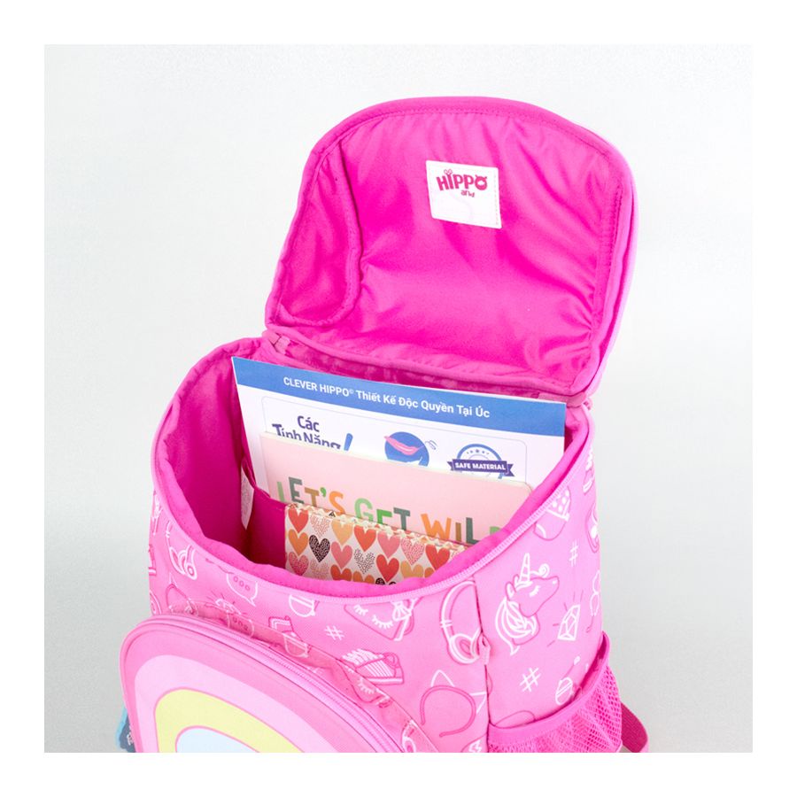 Balo Học Sinh Clever Hippo Hoodie Kỳ Lân BC3101
