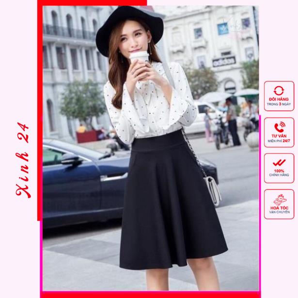 Chân váy xỏe gơn sóng cao cấp, hàng thiết kế, form chuẩn | BigBuy360 - bigbuy360.vn