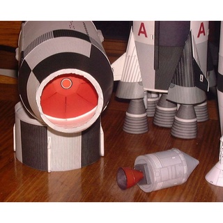 (Thiết kế chuẩn) Bộ kit mô hình giấy 3D Tên lửa Saturn V