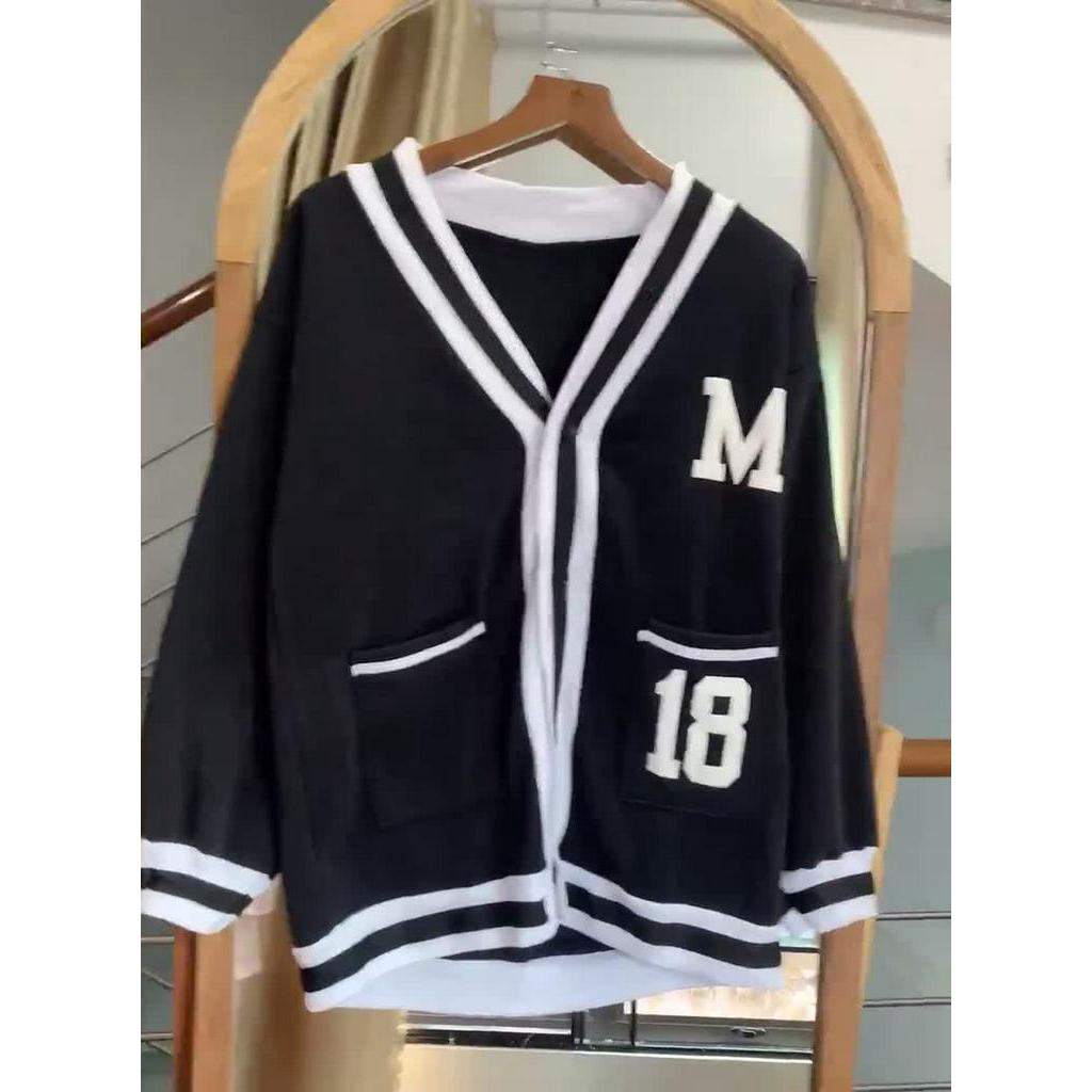 ÁO KHOÁC CARDIGAN MARCUS SỐ 18 - Áo Khoác Nỉ Nam Nữ Form Rộng Viền Trắng Màu Đen | BigBuy360 - bigbuy360.vn