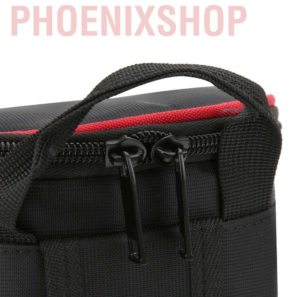 Phoenixshop Camera lens case  waterproof DSLR camera bag in black nylon for Canon/Nikon