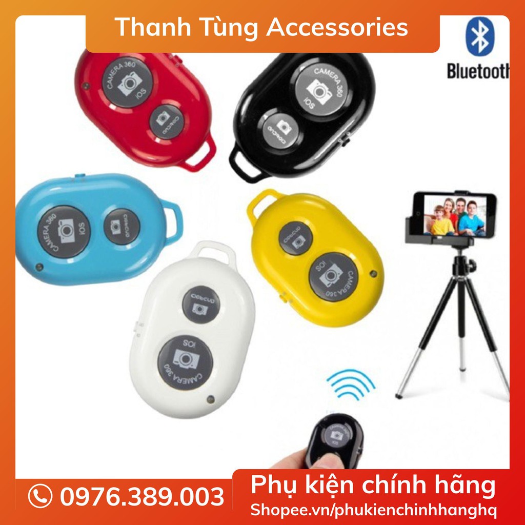 Nút Bấm Bluetooth Điểu Khiển Từ Xa Chụp Ảnh Tự Động Cho Smartphone, Iphone, Ipad, Android - Remote Shutter