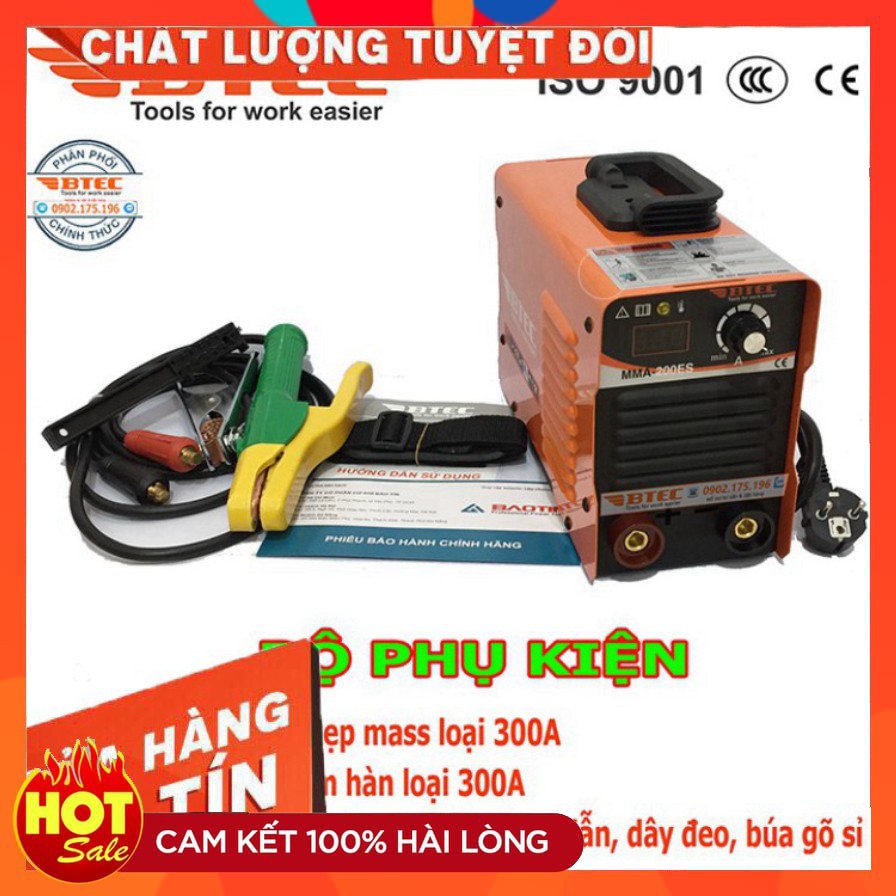 [chính hãng] Máy hàn điện tử mini BTEC MMA-200ES | Có đồng hồ | Phiên bản giới hạn 2020 [cam kết chất lượng]