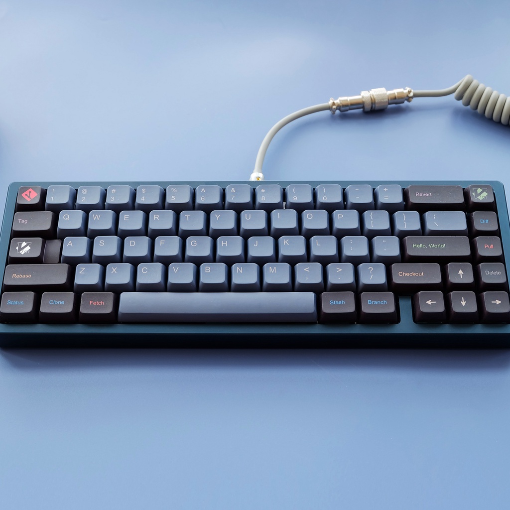 Bộ phím 123 tùy chỉnh - Thuốc nhuộm PBT Thăng hoa XDA Cấu hình US ANSI Layout Keycaps Keyboards Keycaps Set, for Gateron Kailh Cherry MX Switch (Manon Black)