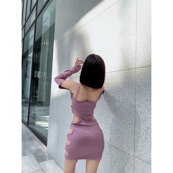 Đầm ôm body sexy khoét hông viền Yn HM2T BOUTIQUE