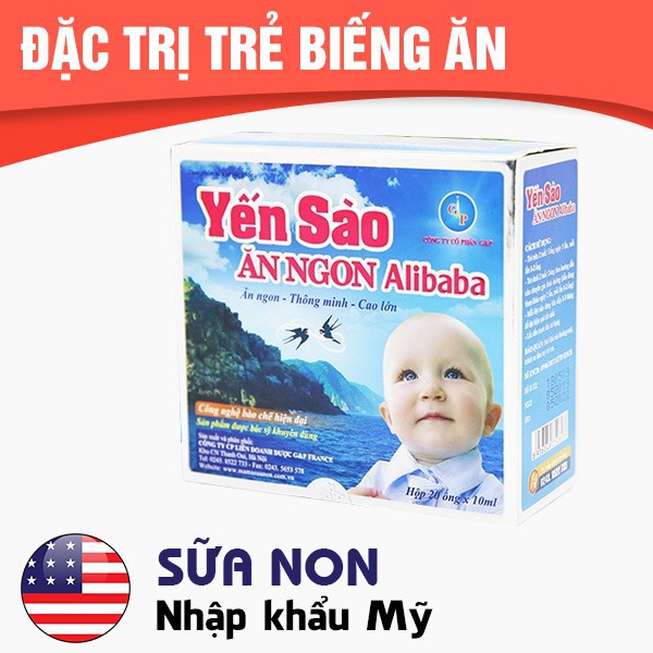 YẾN SÀO ĂN NGON ALIBABA- GIẢI PHÁP GIÚP TRẺ ĂN NGON NHANH LỚN,TĂNG CƯỜNG SỨC ĐỀ KHÁNG