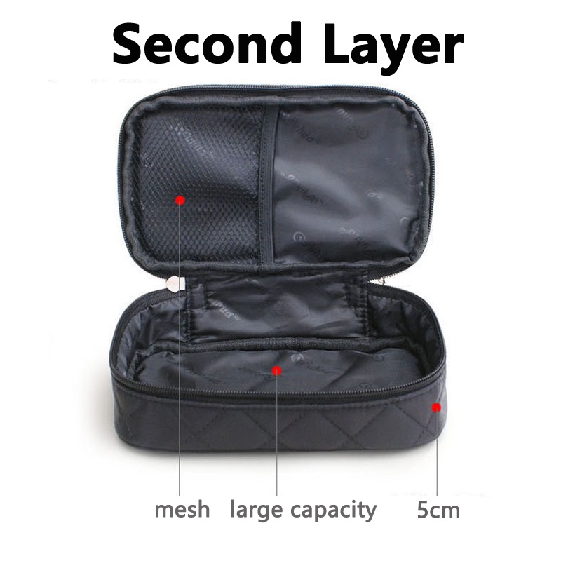 Túi Đựng Đồ Trang Điểm Hai Lớp Sức Chứa Lớn Chống Thấm Nước