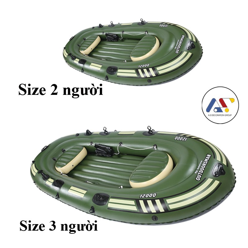 Thuyền Hơi Câu Cá, Du Lịch , Xuồng Hơi Composite 2Người, 3Người, Hàng Đẹp, An Toàn, Giá Tốt