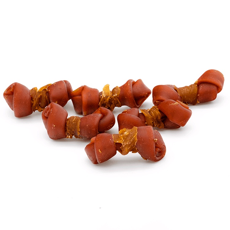 Nơ Hương Snack Xương gặm cho chó Fonti Inu BBQ quấn Gà 100gr Petemo Pet Shop