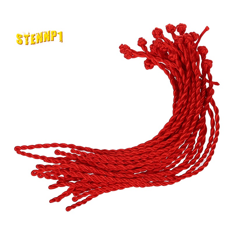 30 Pcs Red Nylon Cord String Anklet Bracelet Rope