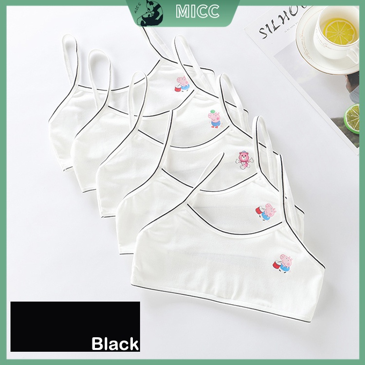Áo Ngực Cotton Thoáng Khí Thoải Mái Họa Tiết Ngẫu Nhiên Cho Bé 8-12 Tuổi