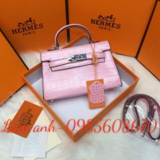 Túi xách hm kelly da rắn size đáy 20