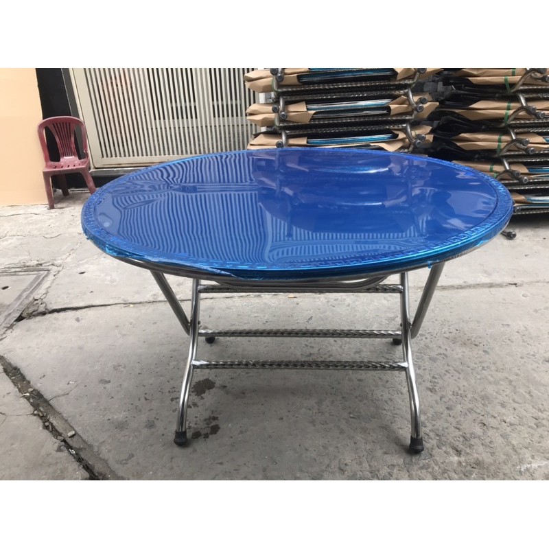 (Rẻ nhất) Bàn gấp inox tròn 1.2m inox 100% | BigBuy360 - bigbuy360.vn