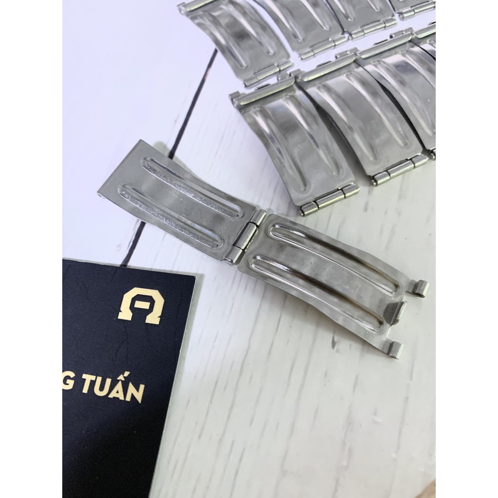 Bản lề gập cho khóa dây kim loại đồng hồ - Màu Trắng bạc - Silver